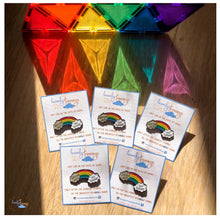 Load image into Gallery viewer, STORMS DON'T LAST FOREVER RAINBOW ENAMEL PIN