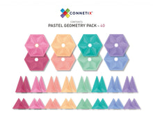 Load image into Gallery viewer, Connetix 40 piece Pastel Geometry Pack