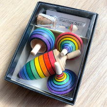 Load image into Gallery viewer, The Mader Spinning Top Learning Set Rainbow