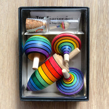 Load image into Gallery viewer, The Mader Spinning Top Learning Set Rainbow