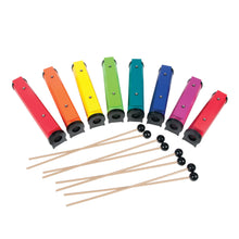 Load image into Gallery viewer, Rainbow Spectrum Resonator Pipe Bars: (with 8 mallets and bag)
