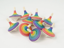 Load image into Gallery viewer, The Mader Large Rallye Spinning Top Rainbow