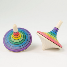 Load image into Gallery viewer, The Mader Large Rallye Spinning Top Rainbow
