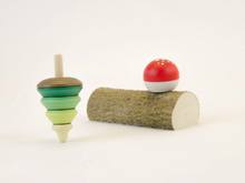 Load image into Gallery viewer, Mader Tree Spinning Top & Fly Agaric Turn Top on Branch