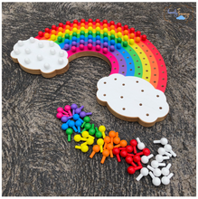 Load image into Gallery viewer, Rainbow Peg Board (Classic)