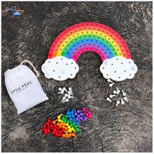 Load image into Gallery viewer, Rainbow Peg Board (Classic)