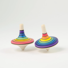 Load image into Gallery viewer, The Mader Small Rallye Spinning Top Rainbow