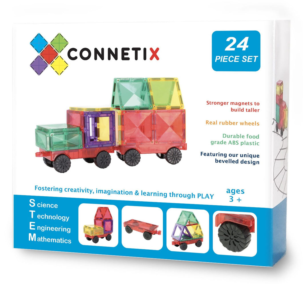 Connetix 24 piece car pack