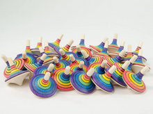 Load image into Gallery viewer, The Mader Small Rallye Spinning Top Rainbow

