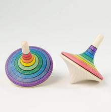 Load image into Gallery viewer, The Mader Large Rallye Spinning Top Rainbow
